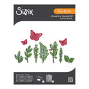 Sizzix Clear Stamps With Framelits Dies By Vicki Boutin 12/Pkg - Greenery Layers