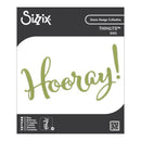 Sizzix Thinlits Dies packaging with 'Hooray!' text on a white background