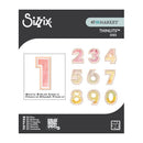 Sizzix Thinlits Dies set with numbers on a white background