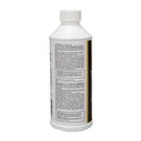 White bottle with a label on a white background