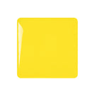 Yellow square plate on a white background