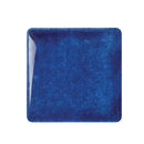 Blue textured square object on a white background