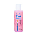 Pink bottle of Speedball Pink Soap on a white background