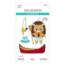Spellbinders paper arts cutting dies packaging with hedgehog and canoe design