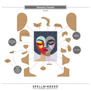 Sensory Facets kit by Spellbinders Paper Arts with paper pieces and a face illustration.