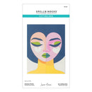 Spellbinders cutting dies packaging with abstract face design
