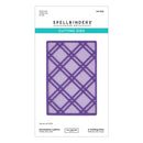 Spellbinders cutting die set packaging with decorative lattice design on a white background
