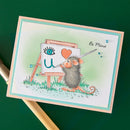 Spellbinders House-Mouse Heart and Soul Cling Rubber Stamps - Love Notes