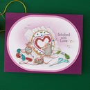 Spellbinders House-Mouse Heart and Soul Cling Rubber Stamps - Stitched with Love