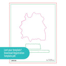 Registration template with a pink outline and text inviting to download a replacement.
