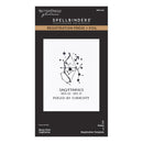 Spellbinders Sagittarius zodiac design on a black and white packaging