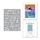 Spellbinders Beautifully Imperfect Etched Dies - Deckled Edge Script