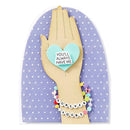 Spellbinders Press Plate & Die Set From Beads Of Friendship Bestie Sentiments*