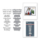 Spellbinders Ski-son’s Greetings BetterPress Plate & Die Set by Simon Hurley - Sentiments