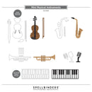 Spellbinders Bibi's Musical Notes Cutting Dies Bundle By Bibi Cameron - Small Instruments