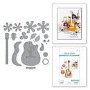 Spellbinders Bibi's Musical Notes Etched Dies By Bibi Cameron - Mini Guitar