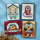 Spellbinders Cuckoo Cottage Etched Dies - Halloween Tick Tock