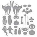 Spellbinders Cuckoo Cottage Etched Dies - Halloween Tick Tock