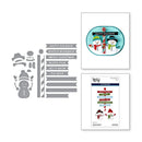 Spellbinders North Pole Friends Die Set - North Pole Sentiments