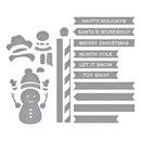 Spellbinders North Pole Friends Die Set - North Pole Sentiments