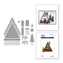 Spellbinders Ski-son’s Greetings Etched Dies by Simon Hurley - Ski Lodge
