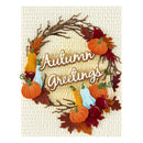 Spellbinders Texture & Foliage Wreath Etched Dies by Suzanne Hue - Autumn Greetings