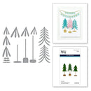 Spellbinders Etched Dies By Simon Hurley Whimsical Bottle Brush, Timeless Trees*