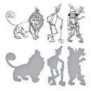 Spellbinders Wonder of Oz BetterPress Plate & Die Set by Graphic45 - Tin Man, Scarecrow & Lion