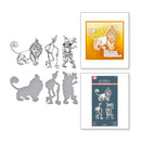 Spellbinders Wonder of Oz BetterPress Plate & Die Set by Graphic45 - Tin Man, Scarecrow & Lion