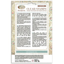 Package of Symphony Stamperia clear stamps with text and decorative elements.