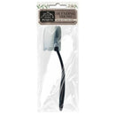 Blending brush in packaging with brand label on a white background