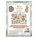 Packaging of Stampperia Art of Travelling ephemera with illustrations and branding.