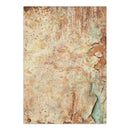 Textured vintage paper with peeling paint effect on a white background