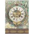 Decorative book cover with a vintage clock design