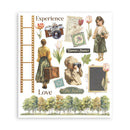 Vintage-style illustration with people, nature elements, and text on a white background
