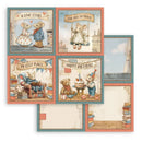 Set of illustrated cards featuring teddy bears in various scenarios with text.