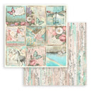 Set of decorative paper sheets with fairy, unicorn, and butterfly designs on a white background.