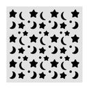 Stamperia Thick Stencil 4.72" x 4.72" - Baby Star and Moon