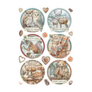 Stamperia A4 Rice Paper - The Owl's House Six Rounds