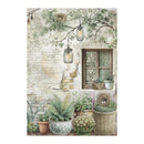 Stamperia A4 Rice Paper Herbarium Silvae Window