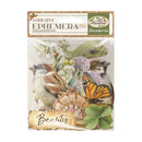 Packaging of adhesive ephemera with nature-themed design featuring birds, flowers, and a butterfly.