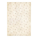 Beige paper with small heart patterns on a white background