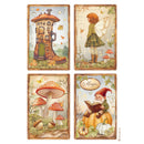 Stamperia Rice Paper Sheet A4 Selection Set of 6 - Whispering Woods
