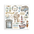 Stamperia Rub-On Kit 6.1" x 6.1" - Silent Sea