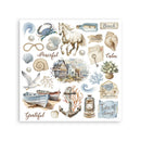 Stamperia Rub-On Kit 6.1" x 6.1" - Silent Sea