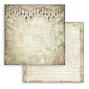 Stamperia Scrapbooking Small Pad 8" x 8" 10/pkg - Backgrounds Selection - Herbarium Silvae