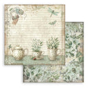 Stamperia Scrapbooking Small Pad 8" x 8" 10/pkg - Herbarium Silvae