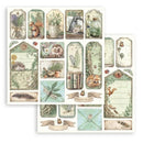 Stamperia Scrapbooking Small Pad 8" x 8" 10/pkg - Herbarium Silvae