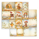 Stamperia Scrapbooking Small Pad 8"x8" 10/pkg - Whispering Woods