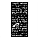 Stamperia Thick Stencil 4.72" x 9.84" - Quiet Days Manuscript